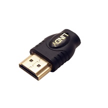 Lindy Redukce microHDMI D(F) - HDMI A(M), zlacené konektory