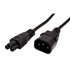 Lindy Kabel síťový prodlužovací k notebooku, IEC320 C14 - C5 (trojlístek), 5m, černý
