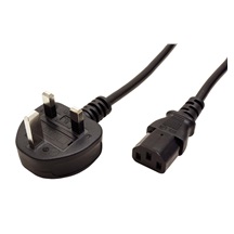 Lindy Kabel síťový UK, BS1363 (typ G) - IEC320 C13, 5m, černý