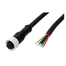 Ostatní Silverline kabel M12 5pin (F) - bez koncovky, kód A, 1m, PUR