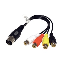 Ostatní Kabel audio DIN 5pin(M) - 4x cinch(F), 20cm