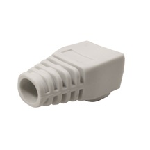 Ostatní Krytka konektoru RJ45 na kulatý kabel, s ochranou západky, 1ks, šedá