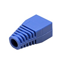 Ostatní Krytka konektoru RJ45 na kulatý kabel, s výřezem,  1ks, modrá