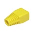 DATACOM Krytka konektoru RJ45 na kulatý kabel, s výřezem,  1ks, žlutá