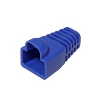Ostatní Krytka konektoru RJ45 na kulatý kabel, s ochranou západky, 1ks, modrá
