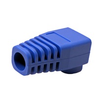 Ostatní Krytka konektoru RJ45 na kulatý kabel, s ochranou západky, 1ks, modrá