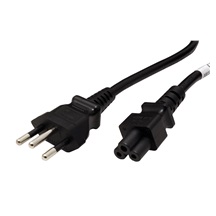 Ostatní Kabel síťový k notebooku Brazílie  IEC 60906-1 (typ N) -  IEC320 C5, 1,8m, černý
