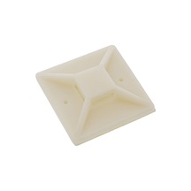 InLine Příchytka pro vázací pásky, 20 x 20mm, samolepící, bílá, 10ks