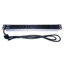 Ostatní 19'' napájecí panel 1U, 10x 230V (IEC320/C13), 2m