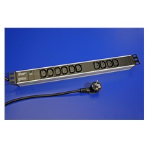 Ostatní 19'' napájecí panel 1U, 10x 230V (IEC320/C13), 2m