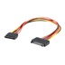 ROLINE Kabel napájecí SATA M - SATA F, prodlužovací, 30cm