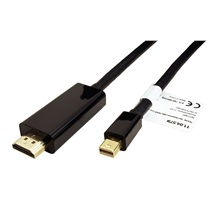 ROLINE DisplayPort - HDMI kabel, miniDP(M) -> HDMI M, 4K@60Hz, 2m