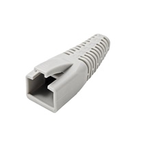 ROLINE Krytka konektoru RJ45 na kulatý kabel  5,5 - 8,5mm, s ochranou západky, 10ks, šedá