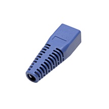 ROLINE Krytka konektoru RJ45 na kulatý kabel  5,5 - 8,5mm, s ochranou západky, 10ks, modrá