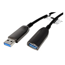 ROLINE USB 5Gbps aktivní optický prodlužovací kabel, USB3.0 A(M) - USB3.0 A(F), 10m, černý