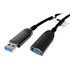 ROLINE USB 5Gbps aktivní optický prodlužovací kabel, USB3.0 A(M) - USB3.0 A(F), 15m, černý