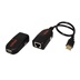 ROLINE Prodlužovací adaptér USB 2.0 přes TP (RJ45), se zdrojem