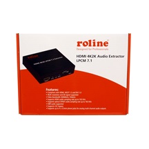 ROLINE HDMI audio extraktor, HDMI -> HDMI, 7.1 audio, 4K