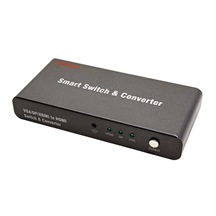 ROLINE Přepínač + konvertor HDMI/VGA/DP -> HDMI, 3:1