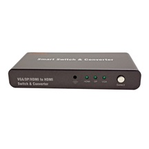 ROLINE Přepínač + konvertor HDMI/VGA/DP -> HDMI, 3:1