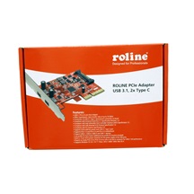 ROLINE PCI Express karta USB 10Gbps (3.2 gen 2), 2x USB C(F)