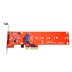 ROLINE PCI Express 3.0 x4 karta -> 1x M.2 (klíč-M), 110mm, NVMe, 3.3V/5A