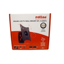 ROLINE Držák LCD/TV, montáž na zeď, 3 klouby, do 25kg, krátký