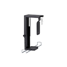 ROLINE Držák PC pod desku stolu, uzamykatelný, černý, 10kg