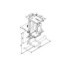 ROLINE Držák PC pod desku stolu, uzamykatelný, černý, 10kg