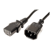 ROLINE Kabel síťový prodlužovací IEC320 C14 - IEC320 C13, 3m, černý