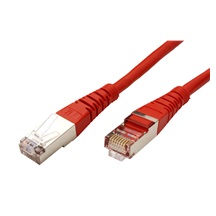 ROLINE S/FTP patchkabel kat. 5e, 1m, červený