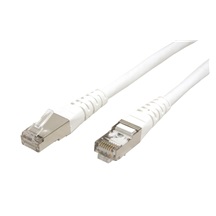 ROLINE S/FTP patchkabel kat. 6, 0,3m, bílý