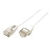 ROLINE U/FTP patchkabel kat. 7, s konektory RJ45, LSOH, tenký, 1,5m, bílý