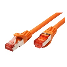 ROLINE S/FTP patchkabel kat. 6, Component Level, LSOH, 5m, oranžový