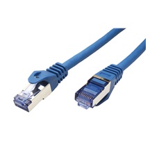 ROLINE S/FTP patchkabel kat. 6a, Component Level, 0,3m, LSOH, modrý