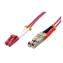ROLINE Optický patchkabel E2000(UPC) - LC(UPC), 50/125 (multimode), LSOH, duplex, OM4, 10m