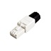 ROLINE Konektor RJ45 kat. 6a nestíněný, na drát, montáž bez nástrojů, bílý