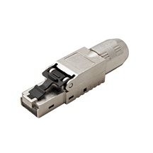 ROLINE Konektor RJ45 kat. 6a stíněný, na lanko / drát, montáž bez nástrojů, stříbrný