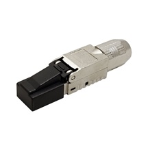 ROLINE Konektor RJ45 kat. 6a stíněný, na lanko / drát, montáž bez nástrojů, stříbrný
