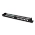 ROLINE Patchpanel pro keystone 19", STP, 16 portů, neosazený, černý