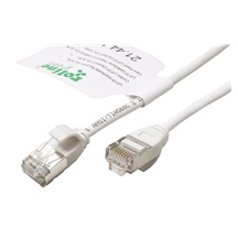 ROLINE GREEN U/FTP patchkabel kat. 6a, tenký, LSOH, 1,5m, bílý