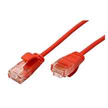 ROLINE GREEN UTP patchkabel kat. 6a, tenký, LSOH, 2m, červený