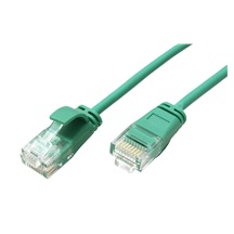 ROLINE GREEN UTP patchkabel kat. 6a, tenký, LSOH, 3m, zelený