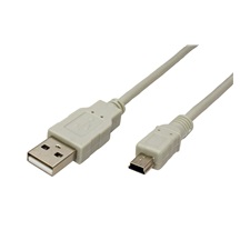 STANDARD USB 2.0 kabel USB A(M) - miniUSB 5pin B(M), 0,8m