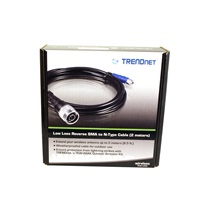TRENDnet Kabel anténní RP-SMA(M) - N(M), nízkoztrátový, 2m