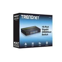 TRENDnet Ethernet přepínač 1Gb, 16 portů, černý, GREENnet (TEG-S16Dg)