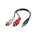 Value Kabelová redukce jack 3,5M - 2x cinch(F), 0,2m