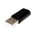 Value USB redukce USB A(M) - USB C(F),  černá