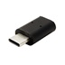 Value USB redukce microUSB B(F) - C(M), černá