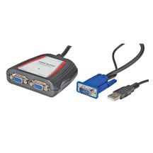 Value Rozbočovač VGA na  2 monitory, 250 MHz